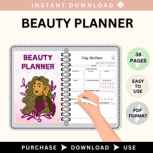 Beauty Planner /  Beauty Routine / Beauty Journal / Skincare Tracker / Skincare Planner / Glow Up Planner / Makeup Planner