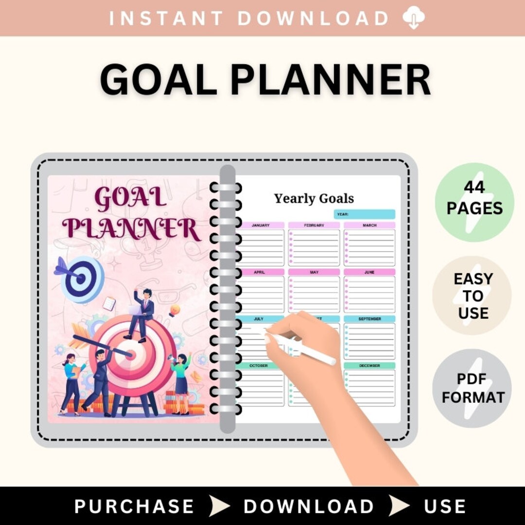 Goal Planner / 2024 Goals Tracker / Notion Tracker / Smart Goal Kit ...