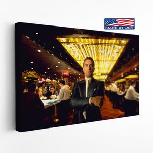 Casino Movie Canvas, Robert De Niro Wall Art, Classic Crime Film Print, Vintage Las Vegas Decor, Premium Rolled or Framed