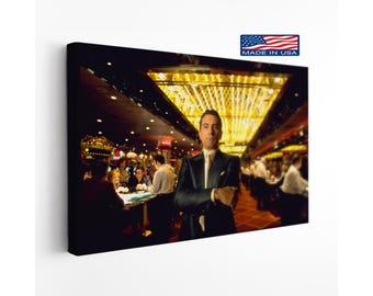 Casino Movie Canvas, Robert De Niro Wall Art, Classic Crime Film Print, Vintage Las Vegas Decor, Premium Rolled or Framed