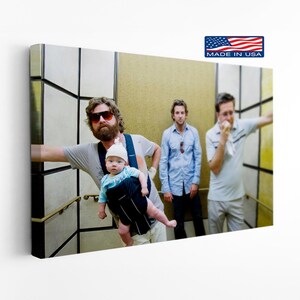 Vegas Comedy Canvas, Funny Elevator Scene Wall Art, Bachelor Party Inspired Print, Cult Movie Decor
