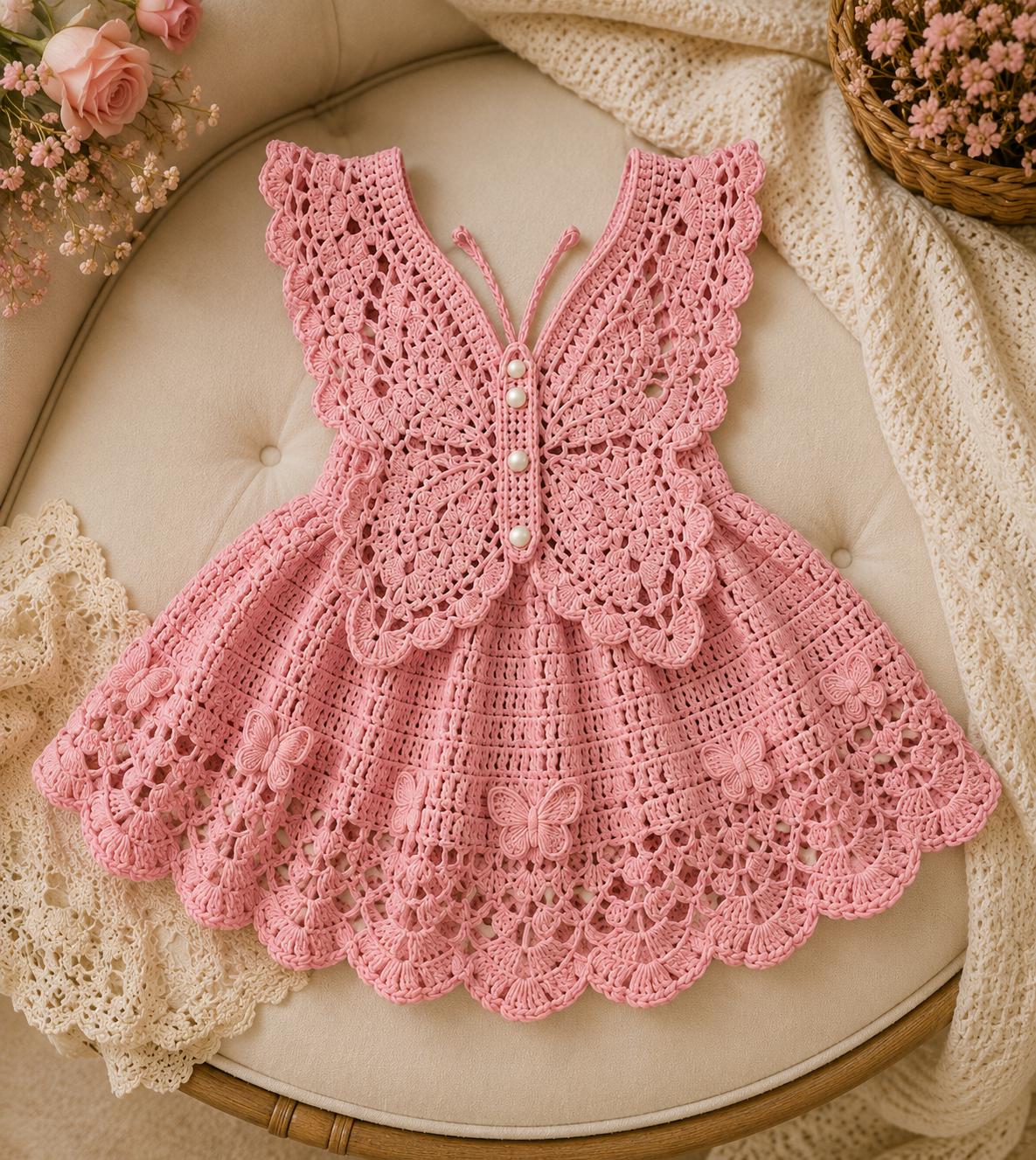 Crochet Dress Pattern for Girls