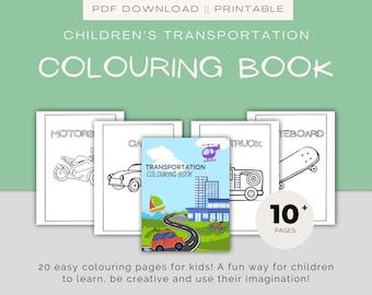 20 Printable Transport Colouring Pages for Kids, Toddlers, Preschoolers, vehicle colouring pages, kids colouring, colouring book