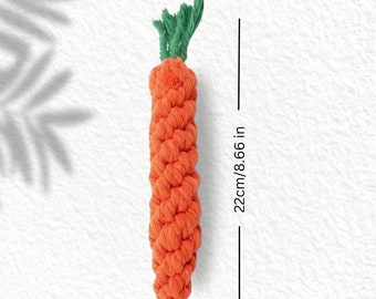 Haltbarer Karotten-Seil (Hundespielzeug)