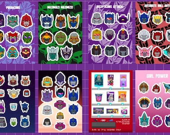 Transformers Sticker Sheets