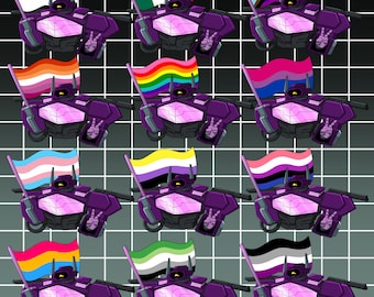 Shockwave Pride Stickers