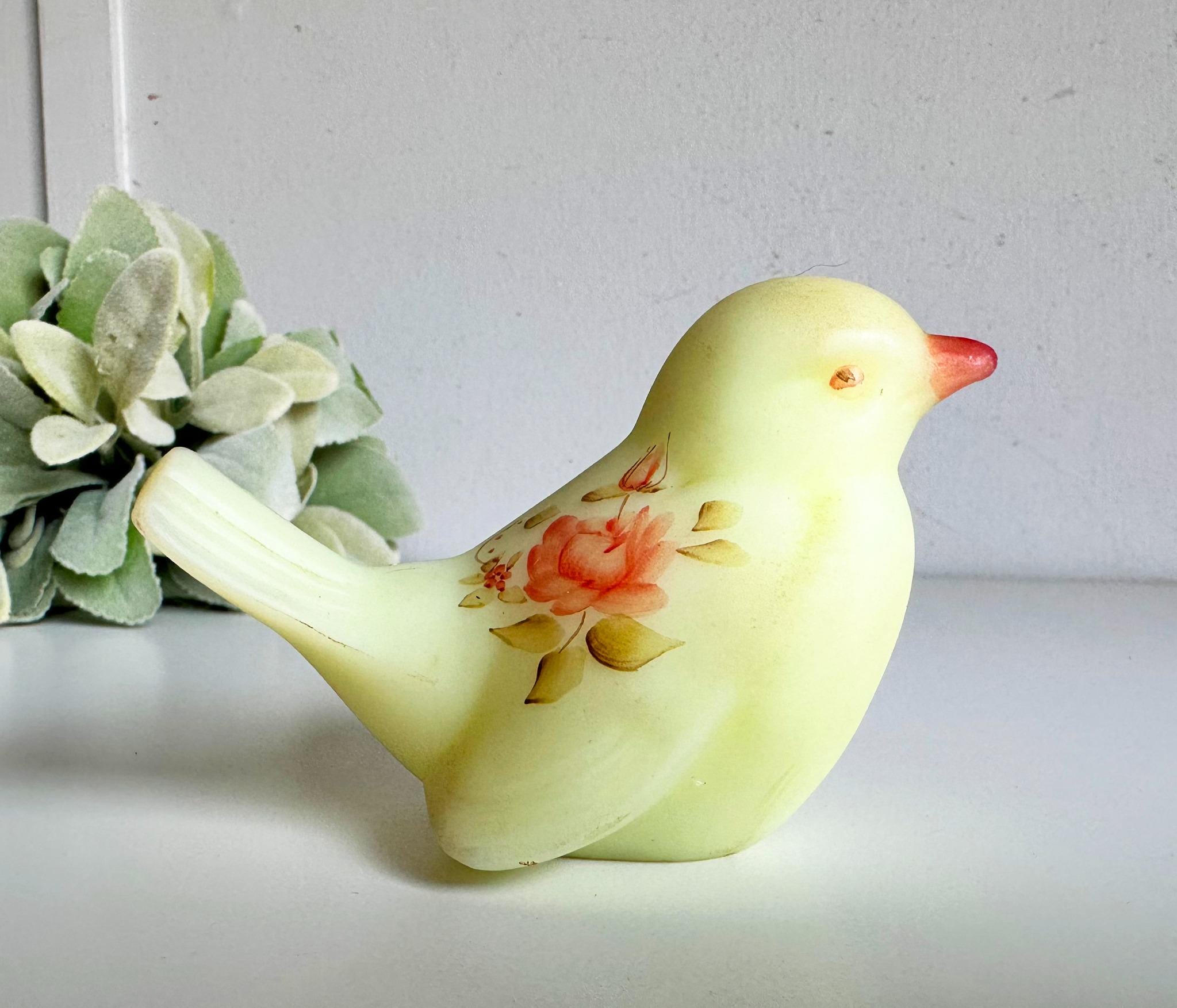 Fenton Custard Birds - Etsy