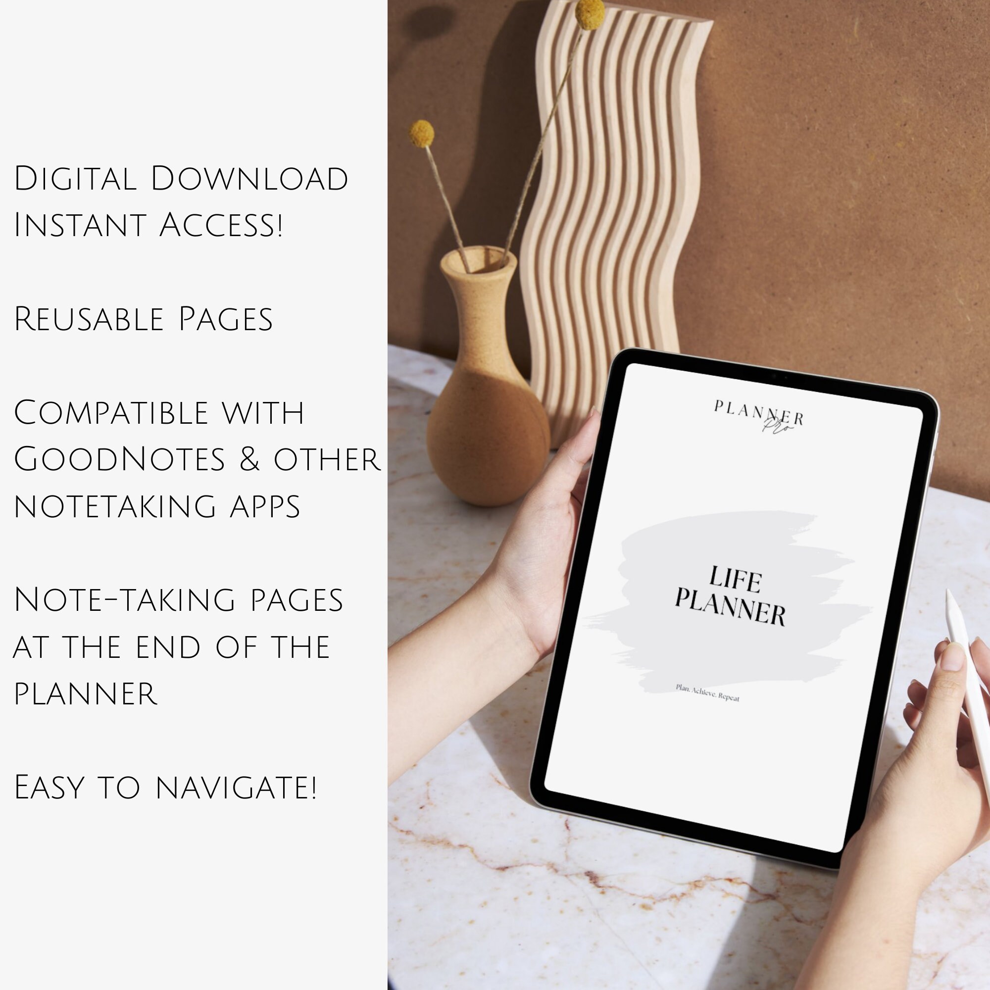 Life Planner Digital Planner Wellness Planner Organization Planner ...