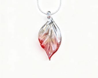 Leaf Necklace: Hand-Made Glass Jewellery