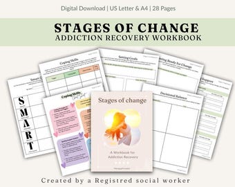 Stages of change model pdf Workbook for addiction recovery, Relapse Prevention Therapy Worksheets for Substance Use