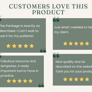 May include: Image features customer testimonials with text: "CUSTOMERS LOVE THIS PRODUCT." Four green boxes display customer reviews with gold star ratings. The reviews praise the product's quality and usefulness.
