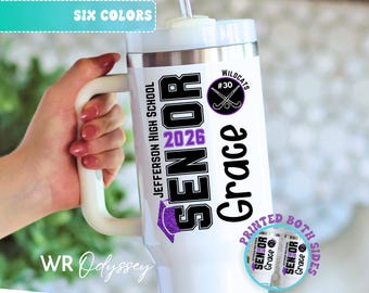Personalized Senior Field Hockey 40oz Tumbler with Handle Field Hockey Senior Night Gifts Custom Senior Field Hockey Tumbler Cup Senior 2026