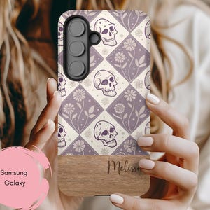 Personalized Vintage Halloween Samsung Galaxy Phone Cases, S25 S24 S23 S22 S21 S20, Plus Ultra FE, Fall Season Enthusiasts Gift, Tough Case