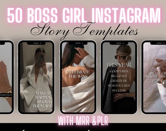 Girl Boss Faceless Instagram Dark Aesthetic PLR Templates Faceless Marketing Master Weiterverkaufsrechte PLR Produkte Faceless Digital Marketing