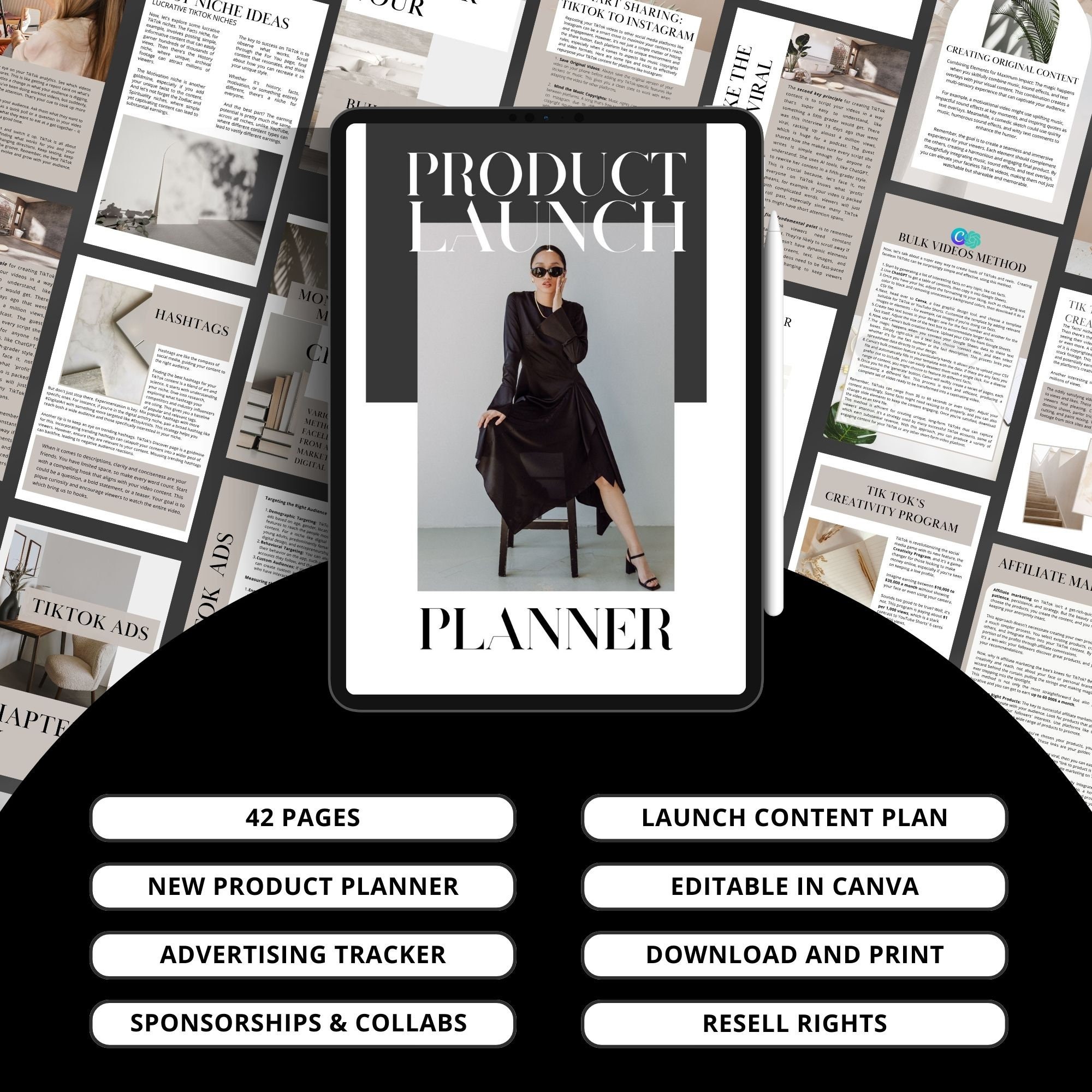 Product Launch Planner Product Launch Printable PLR Planner Content ...