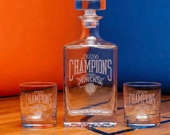Commemorative New York Knicks 2026 NBA Champions  decanter set
