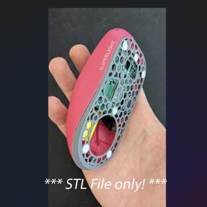 STL File: Logitech G Pro X v1 Superlight - Honeycomb Base (-9g)