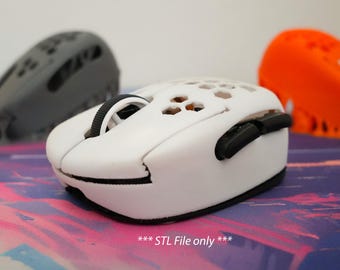 STL-Datei: Logitech GPX Fingertip (38g) - 3D gedrucktes Design von Schale und Basis