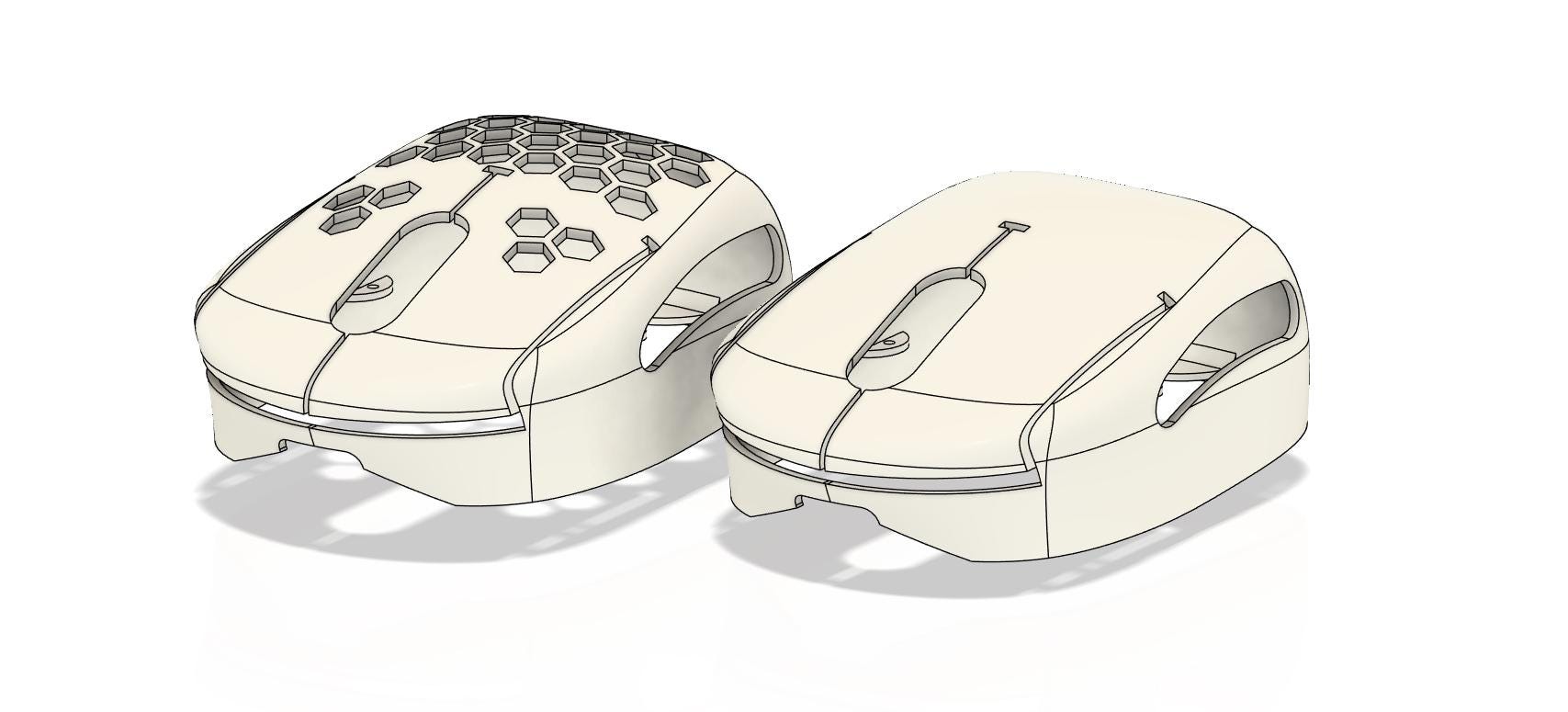 STL File: Logitech GPX Fingertip (38g) - 3D Printed Shell and Base ...