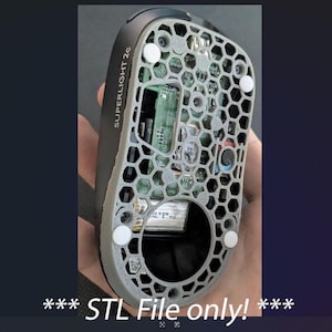 STL File: Logitech G Pro X 2c Superlight - Honeycomb Base (-7g)