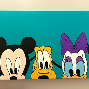 Mickey Mouse and friends painting