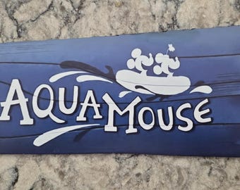 Disney Cruise Line (DCL) Aquamouse Replica Sign