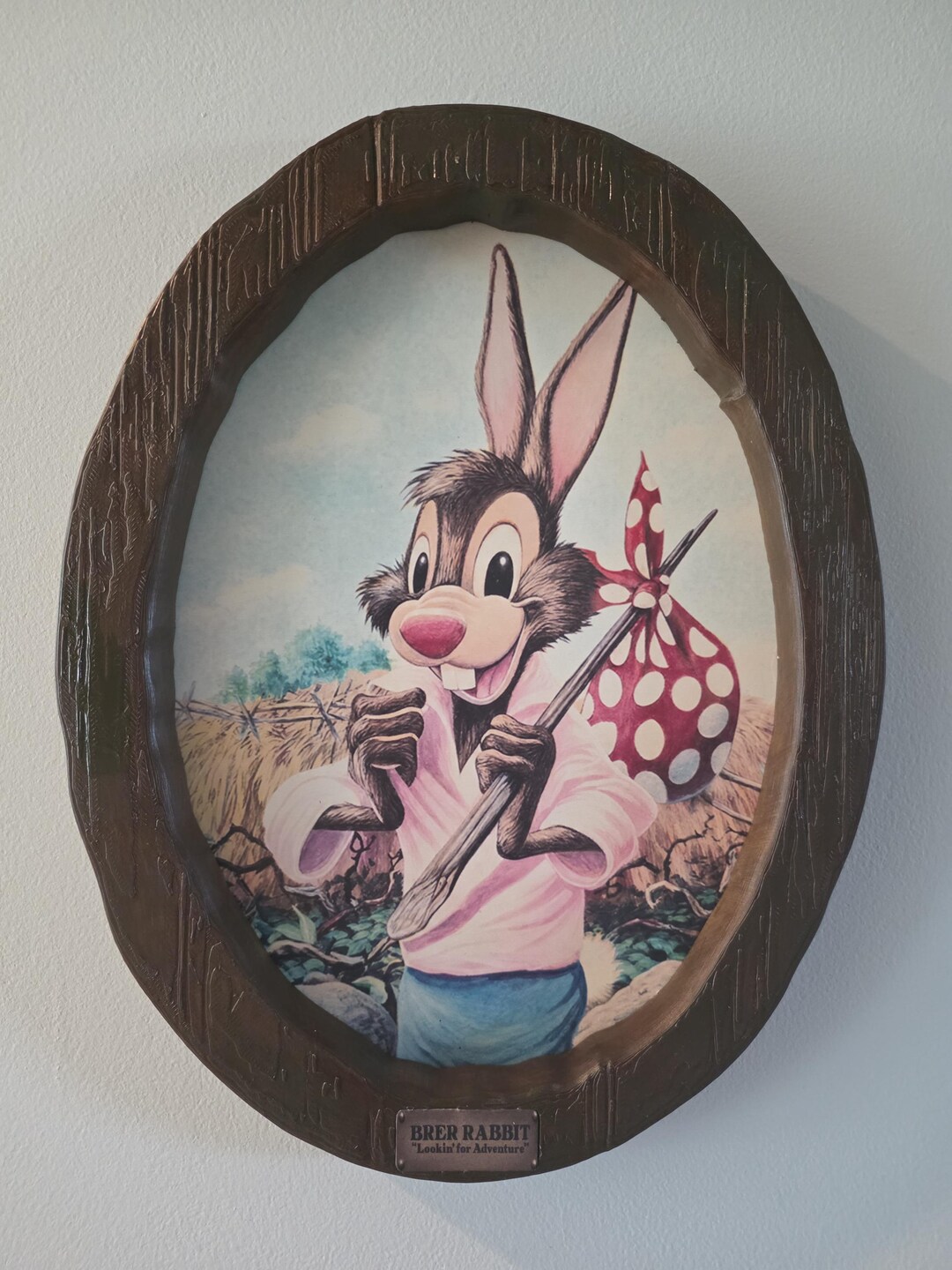 Disney World Splash Mountain Queue Brer Rabbit Portrait - Etsy