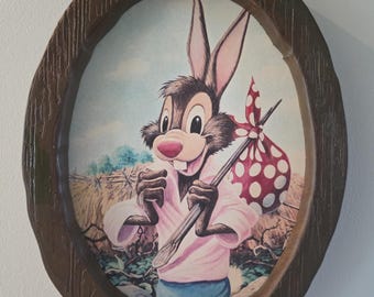 Disney World Splash Mountain Queue Brer Rabbit Portrait