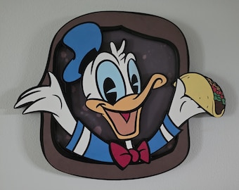 Donald's Cantina - Disney Treasure Sign - Donald Duck Replica