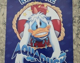 Disney Cruise Aquaduck Poster Sign Replica - Donald Duck