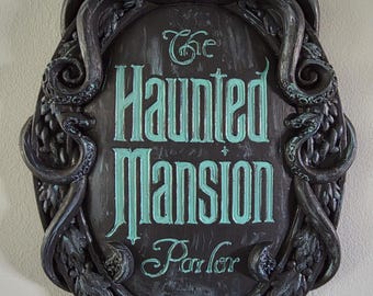 Disney Cruise Haunted Mansion Parlor Replica Sign - Treasure and Destiny