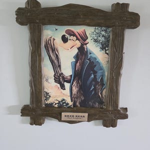 Splash Mountain Brer Bear Queue Portrait
