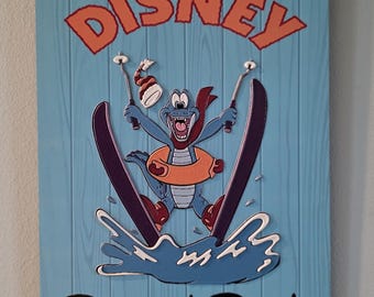 Disney Blizzard Beach Park - Ski Disney - Ice Gator Sign