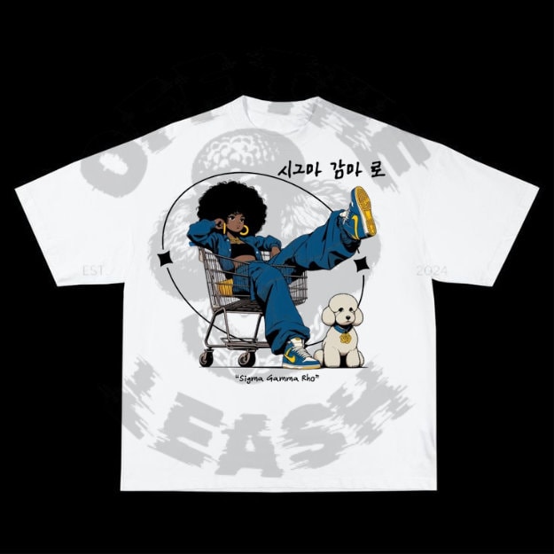 KOREA-PO |Sigma Gamma Rho T-shirt| Streetwear |SGRHO l 1922 l Sorority Gifts Paraphernalia|