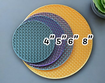 Plant Drip Trays and Coasters Custom 3D Printed Trendy Modern Home Decor
