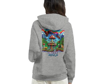 Meditative Daze Mushroom Classic Unisex Pullover Hoodie