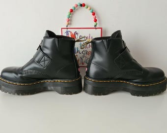 Women's Dr Martens Lazy Oaf Buckle Boots Heart Platform Quad Sole