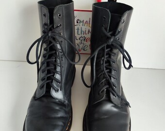 英国製【美品】Dr.Martens × HAWKINS ヴィンテージ UK5.5 Dr Martens Hawkins 1490 11 hole black england vintage boots