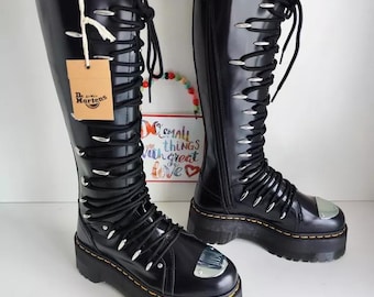 Dr Martens 1B60 LTT Max Double Quad Sole Platform Knee Boots UK6