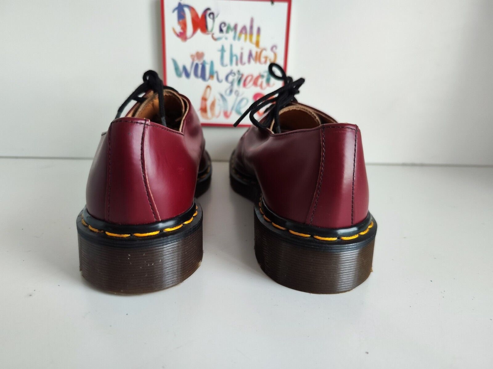 Dr. Martens 1461 3 Eye Oxford England Vintage Oxblood Cherry Red