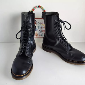 Dr Martens Hawkins 1490 11 hole black england vintage boots UK10 EU45 US11