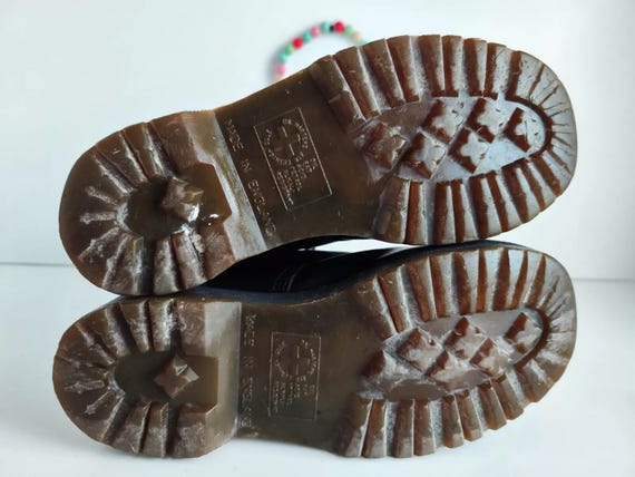 Dr Martens 2b34 1490 10 Eye Black England Vintage Metal Toe Boots