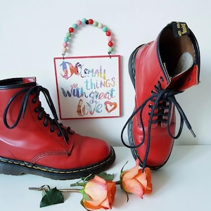 Dr Martens 1460 8 hole England vintage red oxblood ankle boots UK 5 EU 38 US 7