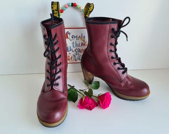 Dr. Martens バーガンディ ブーツ UK5 中古・古着通販】Dr.Martens (ドクターマーチン) 1460 8ホール ブーツ