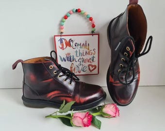 ドクターマーチン バーガンディ 厚底ブーツ Dr.Martens（ドクターマーチン） Dr.Martens 8ホール ブーツ メンズ