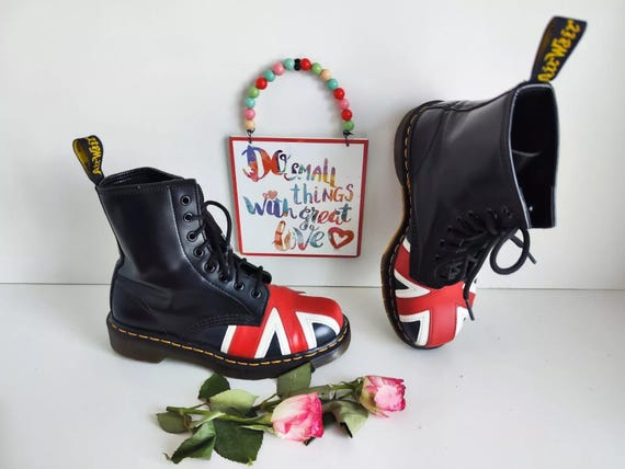 Dr. Martens 1460 Union Jack Leather Boots, UK4 EU37 US6 - Etsy
