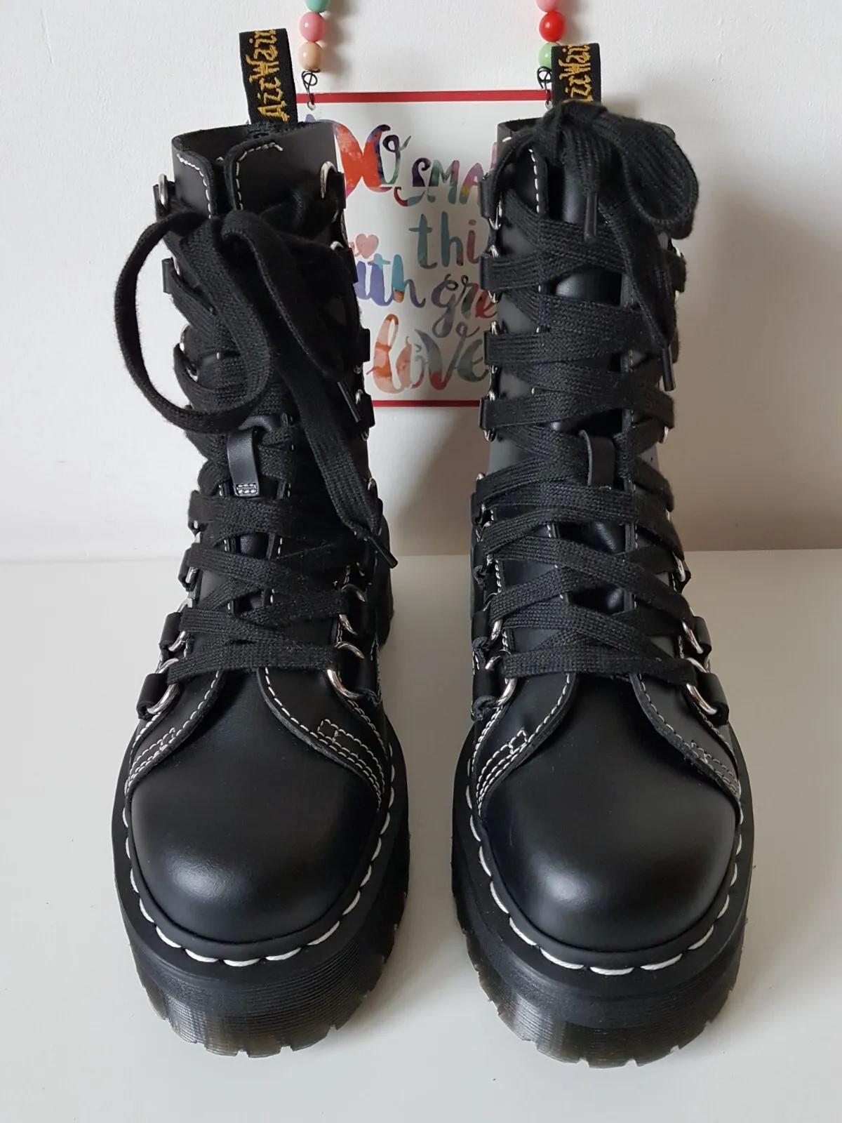 Dr Martens Jadon Xl Black White Chunky Platform Boots Uk5 Dr Martens Jadon Xl Black White Chunky Platform Boots Uk5