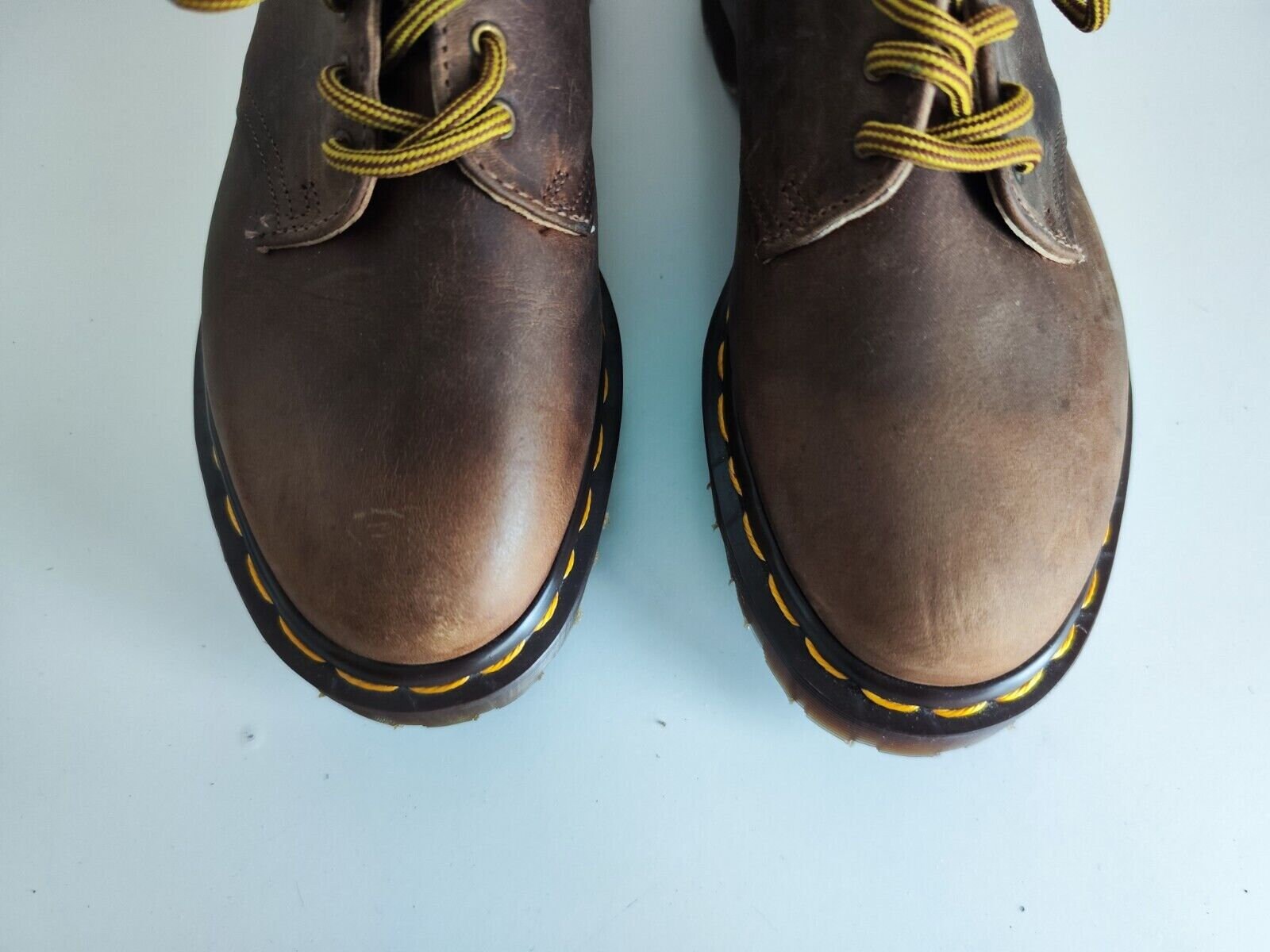 ★人気★【Dr.Martens】★1461 3-EYE vintage brow.n★ Vintage 90s DOC Dr Martens 1461 Black 3 EYE leather shoes Sz