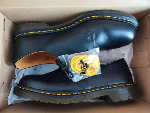 Dr. Martens 1461 Black Smooth Leather Oxford Shoes (US14 EU48 UK13