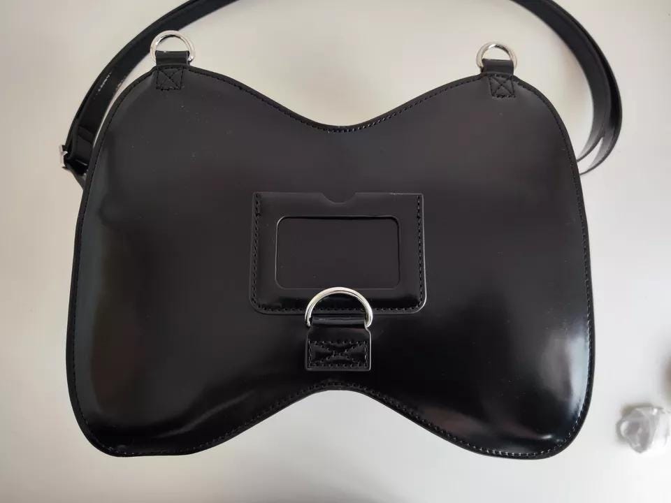 Dr Martens Bow Form Bag Cross Handbag Patent Black Vegan